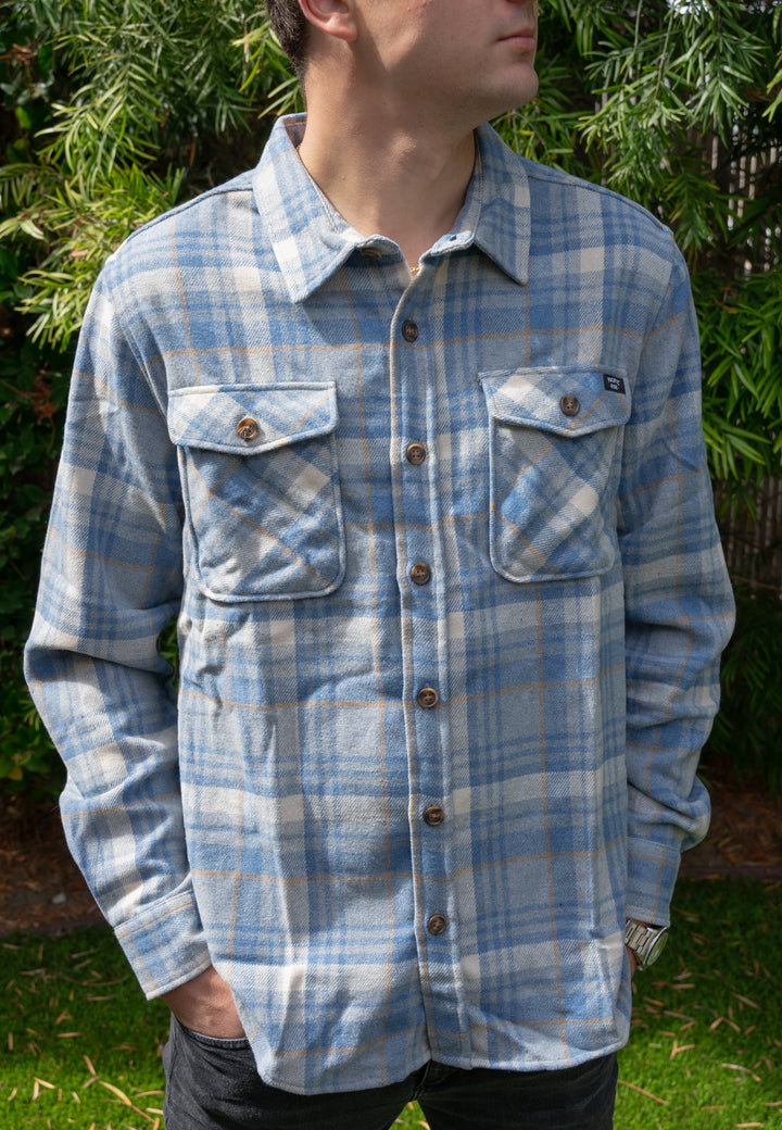 Dustin Flannel LS | Blue